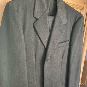 3-Button 38R “Whipcord” Wool Mens 2-Piece Suit New Republic *Mint*
